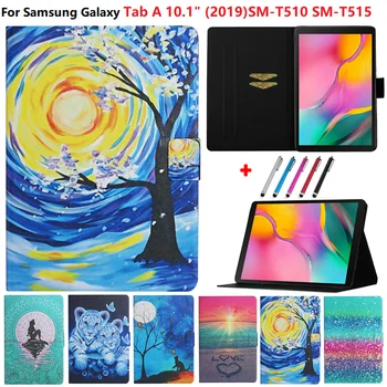 Чехол для планшета с мультяшной росписью Samsung Galaxy Tab A 10.1 2019 SM-T510 SM-T515 Fundas Для Tab A 10 1 Case 2019 Etui T510 515